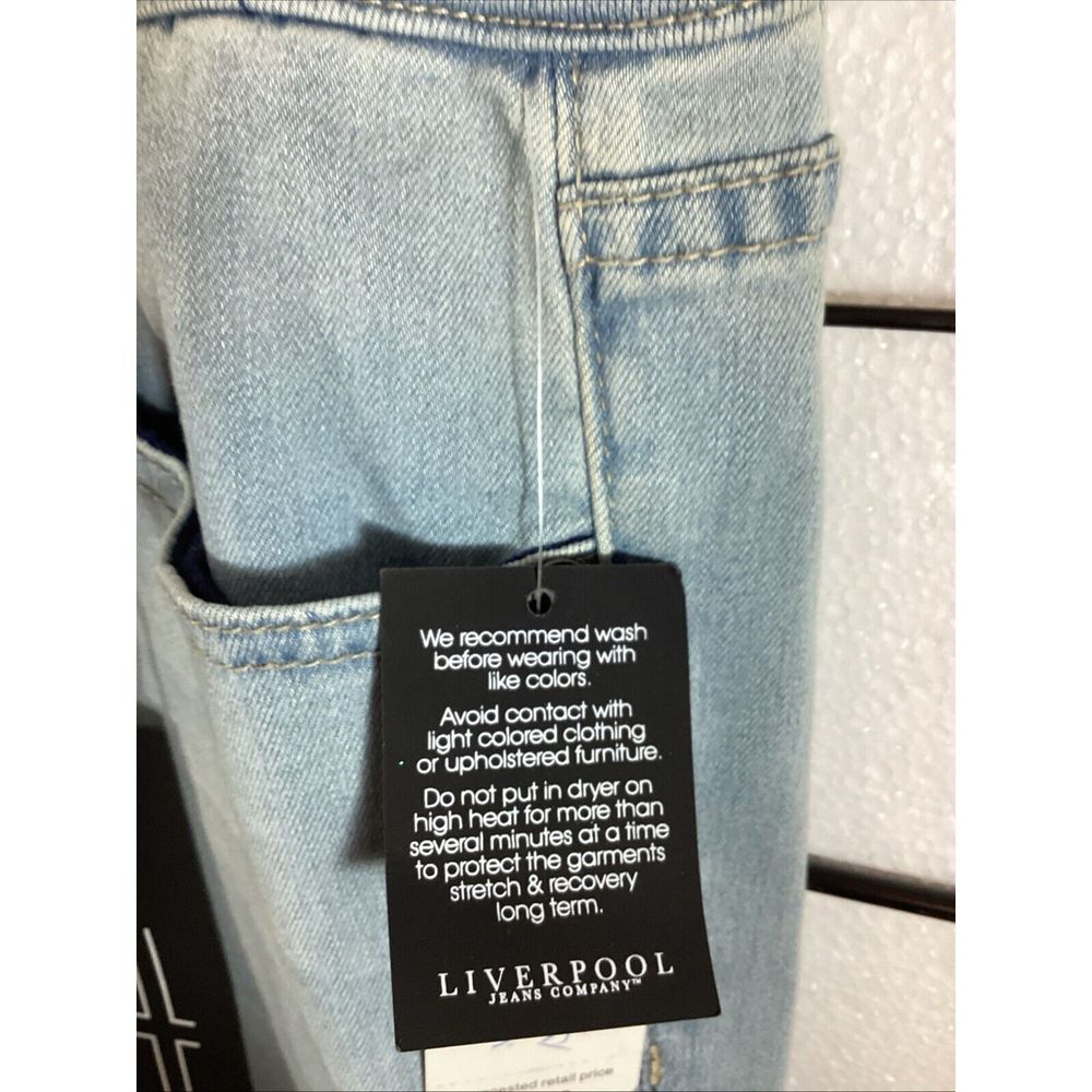 Liverpool Jeans Womens Size 16/33 Light Blue Stretch Blend Denim SKU# 59975‎ - Picture 3 of 9